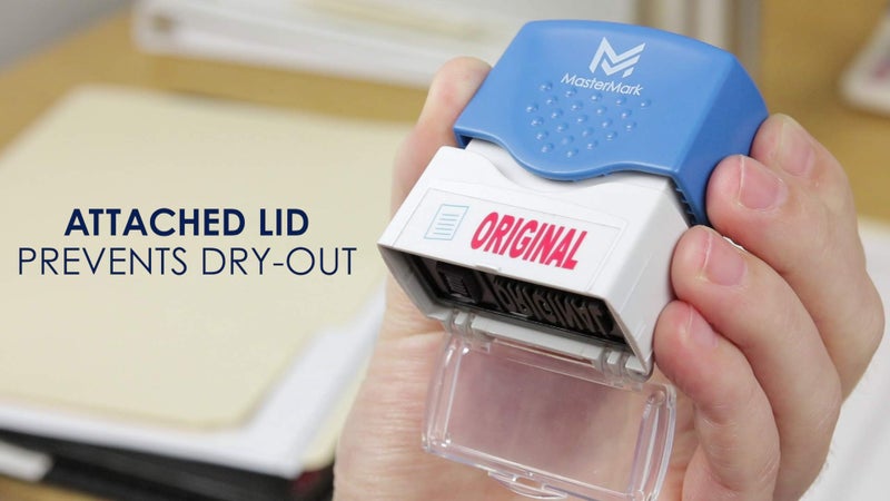 MasterMark Premium 2-Color Pre-Inked Office Stamp (Original) - Image 4